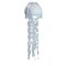 In the Breeze 5256 — 40-inch White Iridescent Jellyfish 3D Windsock — Simmering Windsock with Inflatable Head and Free-Flowing Tentacles